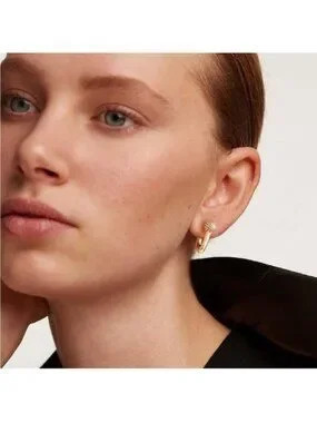 Gold 14k Gold Plated Minimalist Earrings